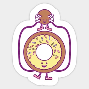 Donut with hole Sticker